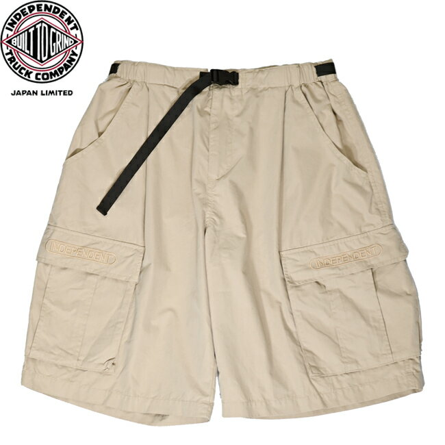 Rakuten - ショーツ Independent インディペンデント BASEPLATE CARGO SHORTS Beige JAPAN LIMITED 日本限定 ハーフパンツ カーゴパンツ メンズ レディース