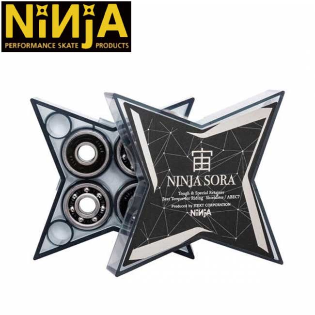 ˥󥸥 NINJA SKATEBOARD BEARING  SORA ABEC7 OIL(8 PACK)٥ ȥܡ ܡ ѡ  1å/8