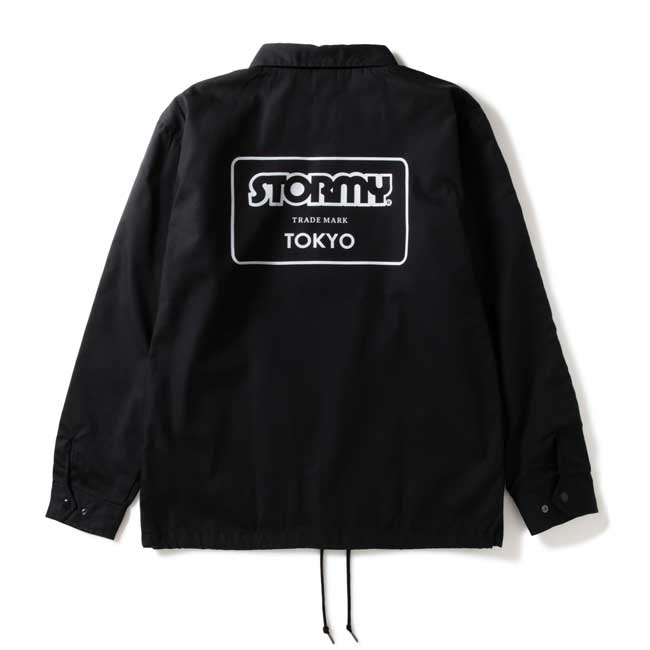 楽天STORMYストーミー STORMY ジャケット T/C LOGO MARK Snap Coach Jacket Black コーチジャケット アウター メンズ レディース