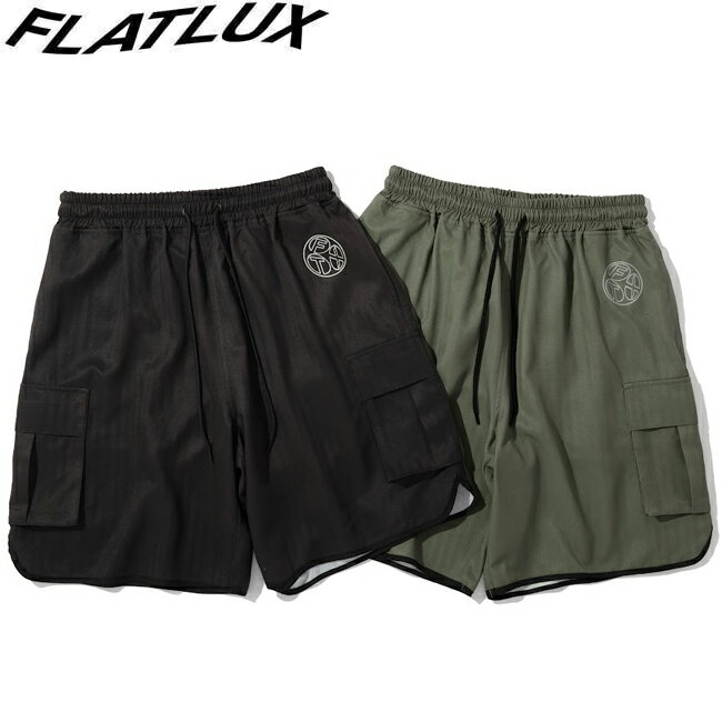 Rakuten - ショーツ FLATLUX フラットラックス Drift Cargo Short Black Army ボトムス ハーフパンツ メンズ レディース