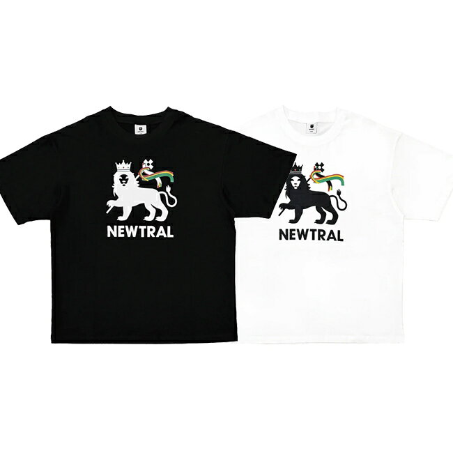 Rakuten - tシャツ NEWTRAL ニュートラル LION LOGO S/S T-Shirts Black White 半袖Tシャツ カットソー メンズ レディース