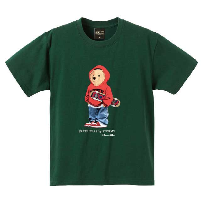 Rakuten - ストーミー STORMY tシャツ SKATE BEAR1 S/S T-SHIRTS IVY GREEN 半袖Tシャツ カットソー