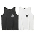 タンクトップ Deviluse × STORMY Sacred Heart DAY OF ROCK Tank Top Washed Black White 4TH DIMENSION Joint Project カットソー メンズ レディース