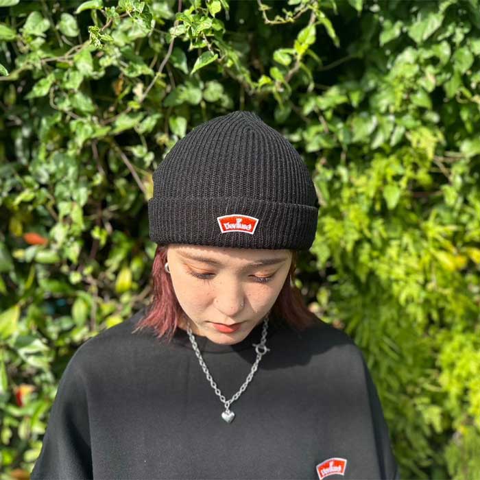 デビルユース DEVILUSE x STORMY ビーニー ROUND LOGO Beanie Black E23076 Limited Item ニット ニット帽 メンズ レディース