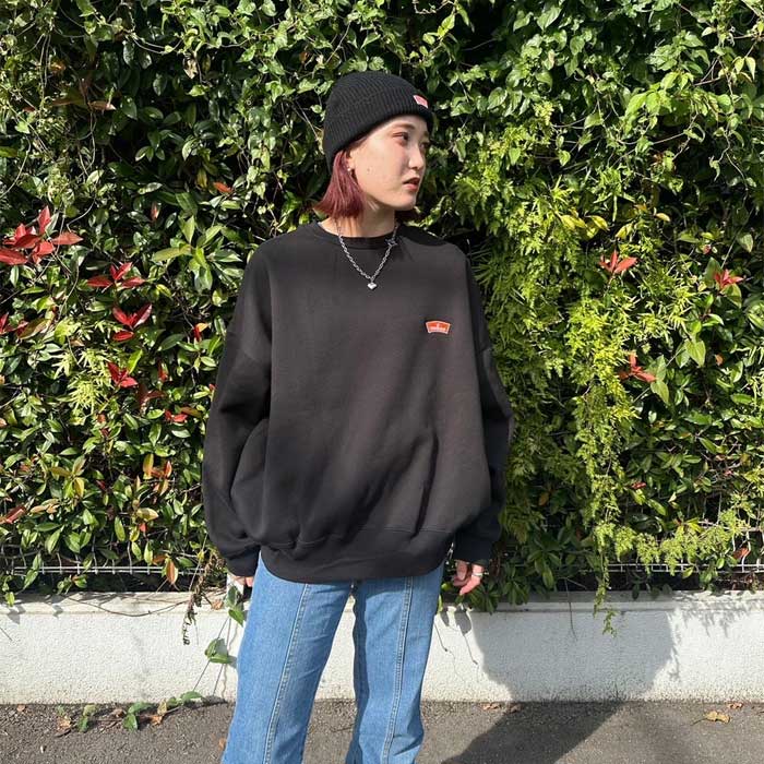 デビルユース DEVILUSE x STORMY トレーナー ROUND LOGO Crewneck Sweat Black E23075 Limited Item クルースウェット トップス メンズ レディース