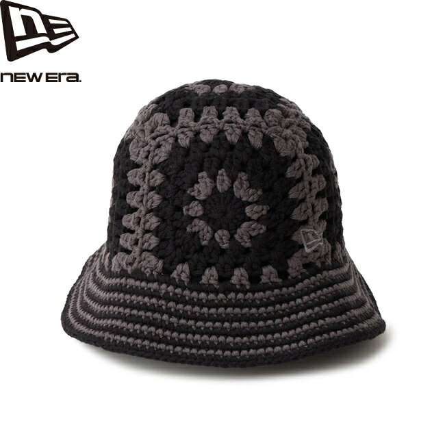 Rakuten - ハット NEW ERA ニューエラ Crochet Knit Bucket HAT DarkGray/Black ニット帽 バケットハット 帽子 メンズ レディース