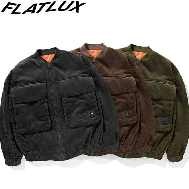 樂天商城 - ジャケット FLATLUX フラットラックス MA-1FU Jacket Black Dark Choco MA-1 アウター メンズ レディース