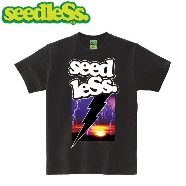 ɥ쥹 seedleSs t THUNDER BOLT S/S TEE(BLACK)Ⱦµ T åȥ ֥å