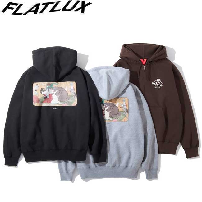 �ѡ����� FLATLUX �ե�åȥ�å��� Nuranura Zip Hoodie 2025 Black H.Gray Chocolate ���åץա��ǥ� ����...