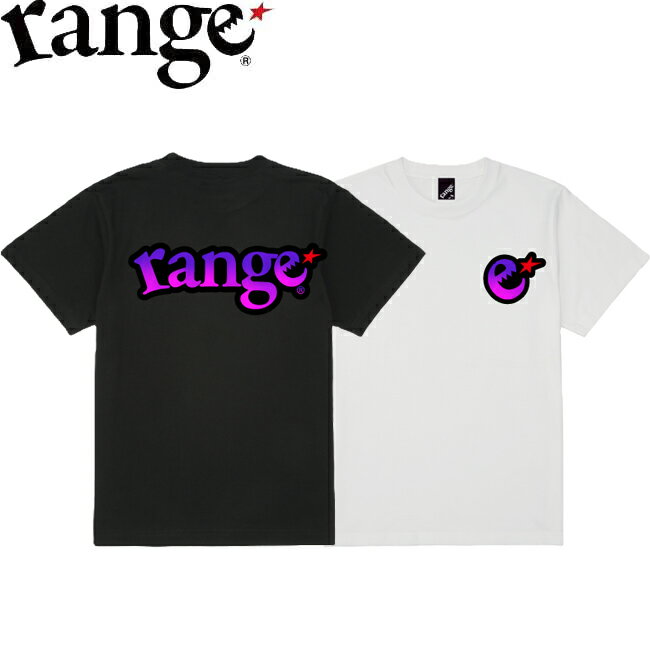 樂天商城 - tシャツ range レンジ NU Gradation Logo S/S T-SHIRTS Black White 半袖Tシャツ カットソー メンズ レディース
