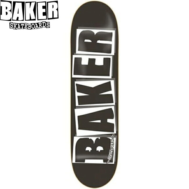 デッキ BAKER Skateboards ベイカー Brand Logo Black/White Deck 8.0inch スケートボード スケボー
