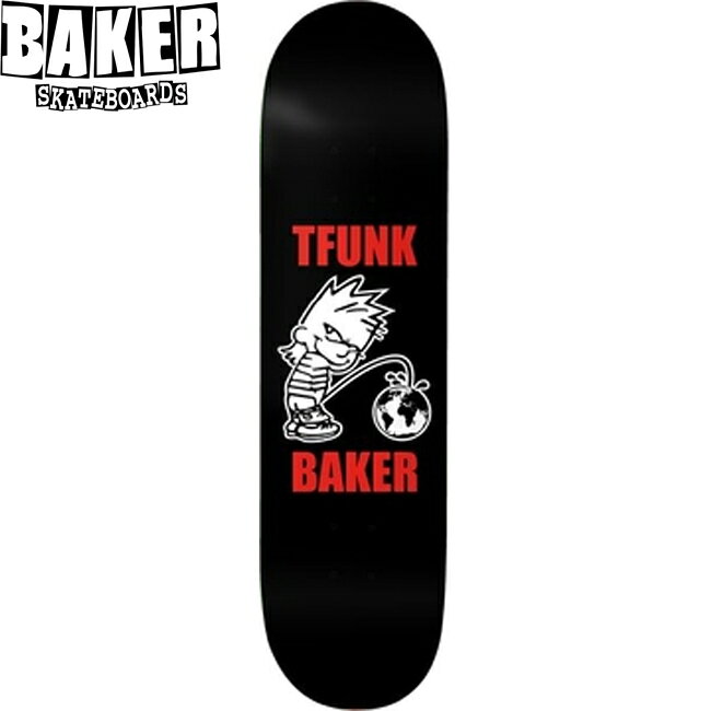 デッキ BAKER Skateboards ベイカー TF Whizz Kid Deck Black 8.25inch スケートボード スケボー