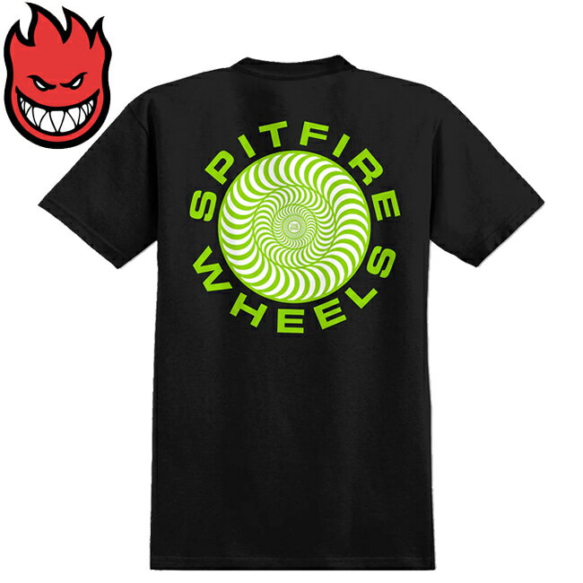 樂天商城 - tシャツ SPITFIRE スピットファイア CLASSIC '87 SWIRL FILL S/S T-Shirts Black/Green 半袖Tシャツ カットソー メンズ レディース