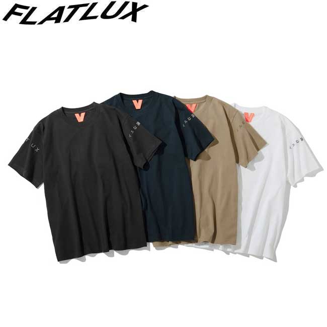 tシャツ FLATLUX フラットラックス Watcha S/S TEE Dyed Black Slate Sandstone White 半袖Tシャツ カットソー メンズ レディース