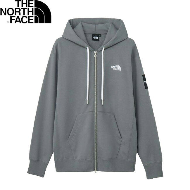 Rakuten - パーカー THE NORTH FACE ノースフェイス Square Logo FullZip HoodSweat NT12335 SPスモークドパール スクエアロゴ フルジップ フード スウェット メンズ レディース