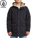 ボルコム VOLCOM ジャケット Starget 5K Parka JACKET BLACK アウター 中綿ジャケット ブラック