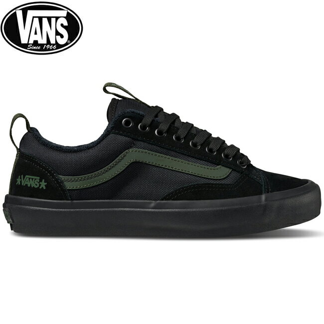 スニーカー VANS バンズ SKATE OLD SKOOL 36+ SKATEBOARD SHOES Black/Dark Green Atiba Jefferson スケートボード シューズ メンズ