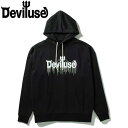 デビルユース DEVILUSE x STORMY【Limted Item】 Slam Logo Pullover Hooded Sweat Black パーカー プルオーバーフード スウェット