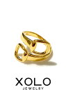 【XOLO / ショロ】 ロール ホースビット リング (24K コーティング) / HORESE BIT ROLL RING 24K ALL COATING ...