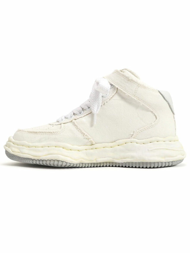 【Maison MIHARA YASUHIRO / メゾン ミハラヤスヒロ】 ウェイン キャンバス ハイカットスニーカー / WAYNE OG Sole Washed Canvas High-top Sneaker / ホワイト