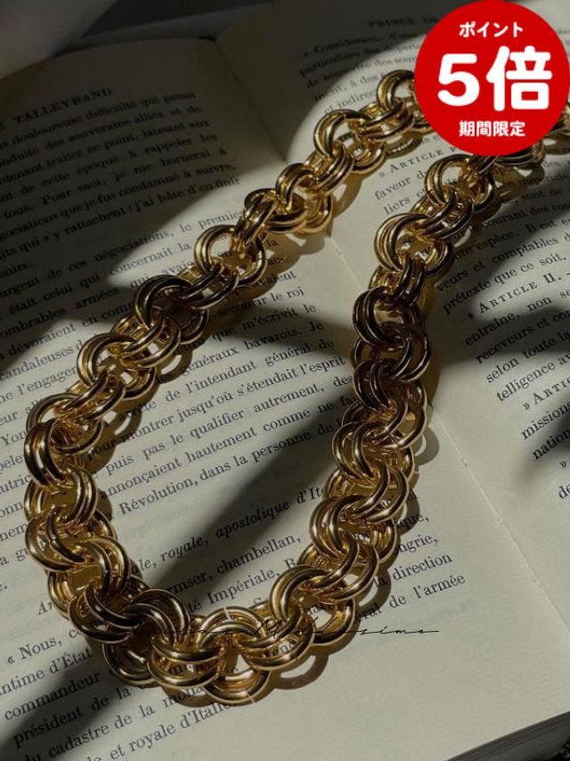 期間限定P5倍【Lilas Millesime / リラミレジム】 イデアルチェーンネックレス / ゴールド