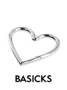 【BASICKS / ベイシックス】 【25AW】ハートデザイン カラビナ / HEART CARBINER / シルバー