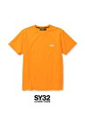 【SY32 by SWEET YEARS / エスワイサーティトゥバイスィートイヤーズ】 フラッシュ カラー バック サークルグラフィック Tシャツ / FLASH COLOR BACK CIRCLE GRAPHIC TEE / オレンジ
