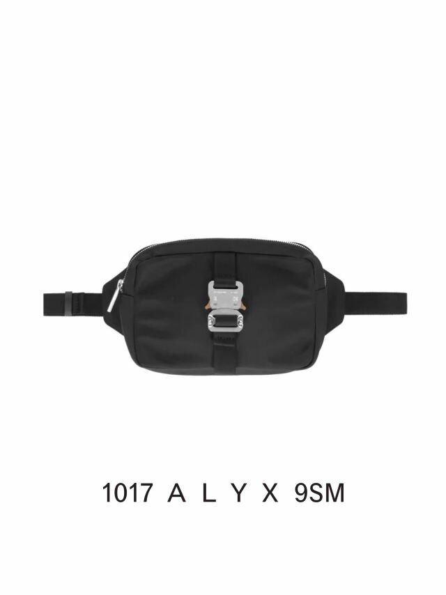 楽天STORYokayama【1017 ALYX 9SM / アリクス】 【24SS】ローラーコースターバックル ベルト バッグ / BELT BAG - X / ブラック×シルバー