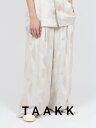 【TAAKK / ターク】 【24SS】レーヨン キュプラ トラウザー / RAYON CUPRA TROUSERS / ベージュ