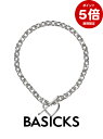 期間限定P5倍【BASICKS / ベイシックス】 【25AW】ハート ネックレス / HEART NECKLACE (MEDIUM LINK) / シルバー