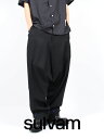 ysulvam / Toz y24SSzsulvam x KOZABURO h? TG pc / EMBROIDERY SAROUEL PANTS / ubN