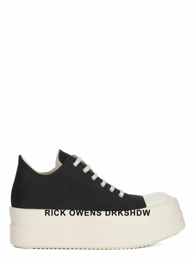 【RICK OWENS DRKSHDW / リックオウエンス ダークシャドウ】 【24SS】ダブルバンパー ローカット スニーカー / DOUBLE BUMPER LOW SNEAKS / ブラック×ホワイト