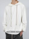 yRICK OWENS DRKSHDW / bNIEGX _[NVhEz y24SSznX[ t[fB[ / HUSTLER HOODIE / zCg