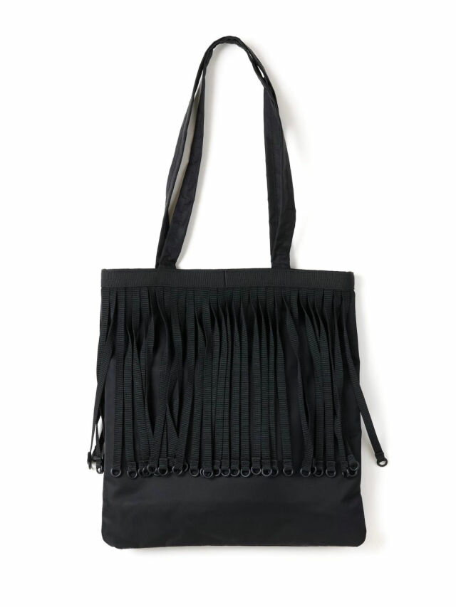 【BAICYCLON by bagjack / バイシクロン バイ バッグジャック】 【24SS】テープフリンジ バッグ / TAPE FRINGE BAG (SMALL) / ブラック 2