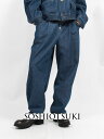 【SOSHIOTSUKI / ソウシオオツキ】 【25SS】ドレープ ポケット ウォッシュド デニム パンツ / DRAPE POCKET WASHED DENIM PANTS / ウォッシュインディゴ