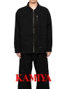 【KAMIYA / カミヤ】 【24AW】ボロ ダック ジャケット / BORO DUCK JACKET / ブラック