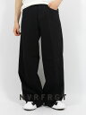 【NVRFRGT / ネヴァーフォーゲット】 【25SS】3D ツイステッド ワイド レッグ ジーンズ / 3D TWISTED WIDE LEG JEANS / FADED BLACK(ブラック)