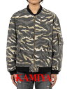 【KAMIYA / カミヤ】 【25SS】カモフラージュ ウォッシュ MA-1 / CAMOUFLAGE WASH MA-1 / ベージュ