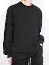 【RICK OWENS DRKSHDW / リックオウエンス ダークシャドウ】 【RICK OWENS / リック オウエンス】 【25SS】ジャンボ ロングスリーブ 長袖 Tシャツ / JUMBO LS T / ブラック