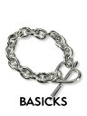 【BASICKS / ベイシックス】 【25AW】ハート ブレスレット / HEART BRACELET (MEDIUM LINK) / シルバー