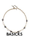【BASICKS / ベイシックス】 【25AW】マルチプル ロゴ ネックレス / MULTIPLE LOGO NECKLACE / ゴールド