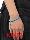 【KAMIYA / カミヤ】 【25AW】グラス ビーズ ブレスレット / GLASS BEADED BRACELET / アクア