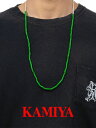 【KAMIYA / カミヤ】 【25AW】グラス ビーズ ネックレス / GLASS BEADED NECKLACE / グリーン