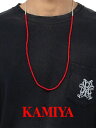 【KAMIYA / カミヤ】 【25AW】グラス ビーズ ネックレス / GLASS BEADED NECKLACE / レッド