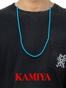 【KAMIYA / カミヤ】 【25AW】グラス ビーズ ネックレス / GLASS BEADED NECKLACE / アクア