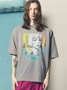 【MA LABEL BY MAISON SPECIAL / エムエーレーベル バイ メゾンスペシャル】 古塔つみ 描き下ろし オーバーサイズ Tシャツ / COTOH 2nd ALBUM T-SHIRT / グレー