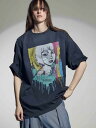 【MA LABEL BY MAISON SPECIAL / エムエーレーベル バイ メゾンスペシャル】 古塔つみ 描き下ろし オーバーサイズ Tシャツ / COTOH 2nd ALBUM T-SHIRT / ブラック