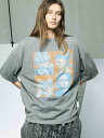 【MA LABEL BY MAISON SPECIAL / エムエーレーベル バイ メゾンスペシャル】 古塔つみ 描き下ろし オーバーサイズ Tシャツ / COTOH 1st ALBUM T-SHIRT / グレー