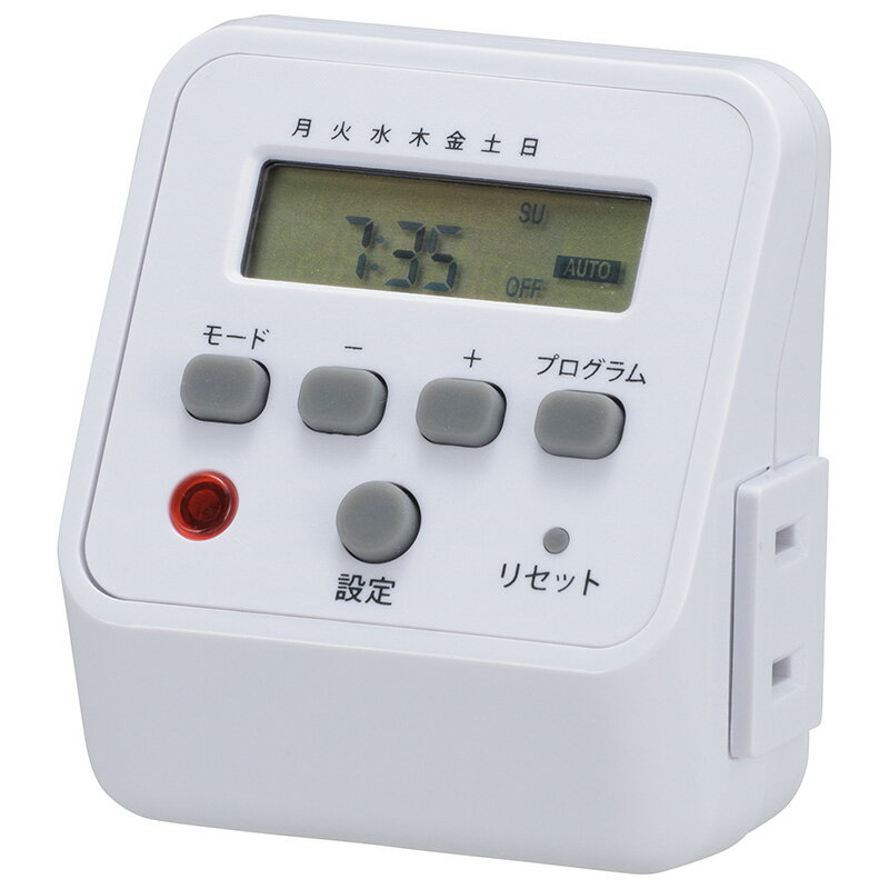 【送料無料】デジタルタイマー（ホワイト） HS-APT71(株)オーム電機04-8900◎設定時間がきたら自動で通電、プラグを差すだけで簡単接続！◎代引き・後払い決済不可★定形外郵便で発送します。日本全国送料無料！★