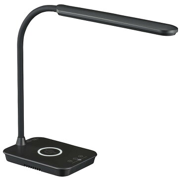 【送料無料】ワイヤレス充電機能付きLEDデスクライト(680Lm/ブラック) ODS-LDQ338K-K(株)オーム電機 06-1845 ◎スマホを置くだけ充電(Qi規格対応)◎★沖縄・離島地域は送料の追加を頂きます。★